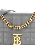 Lambskin Quilted Small Lola Bag Grey
