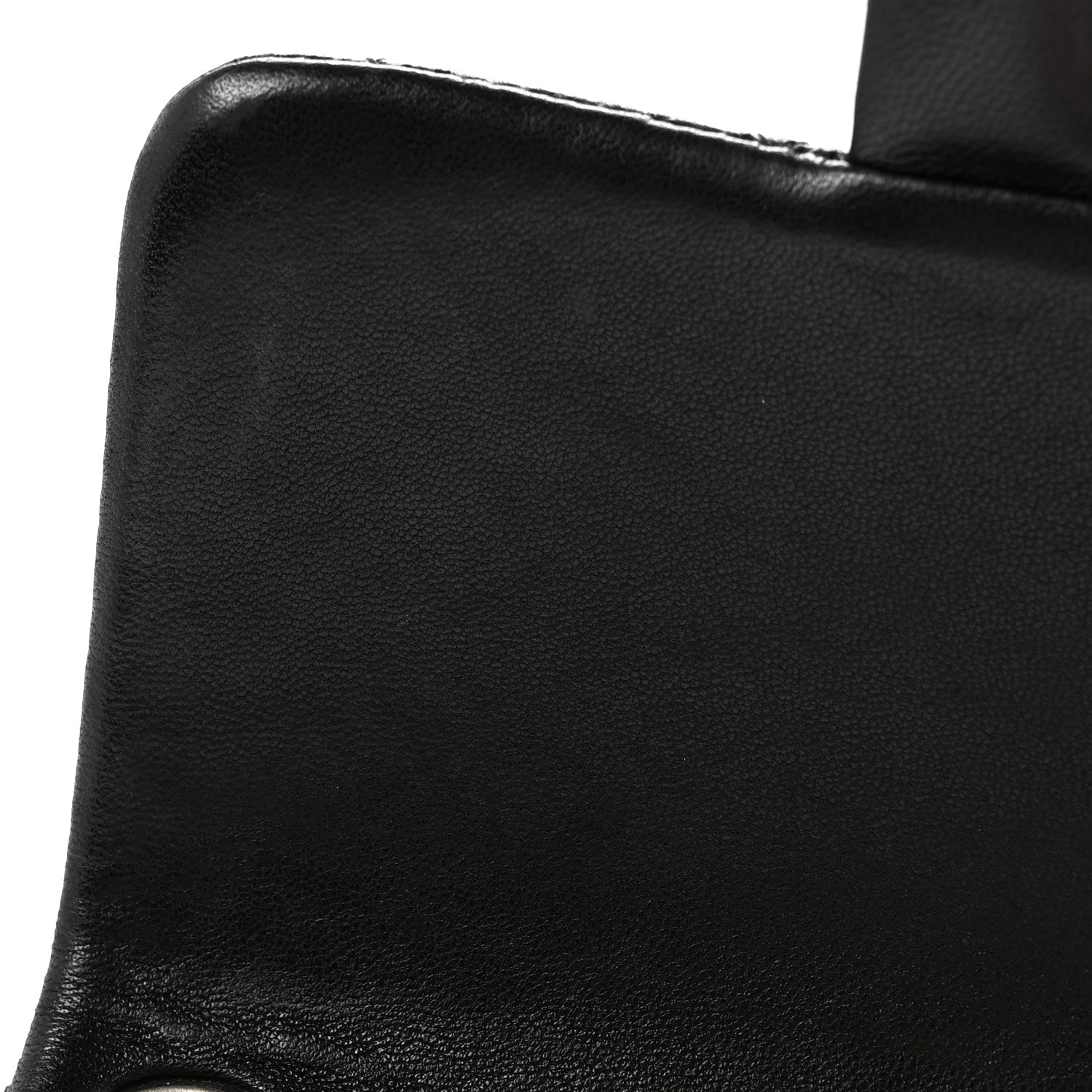 Lambskin Quilted Mini Square Flap Black