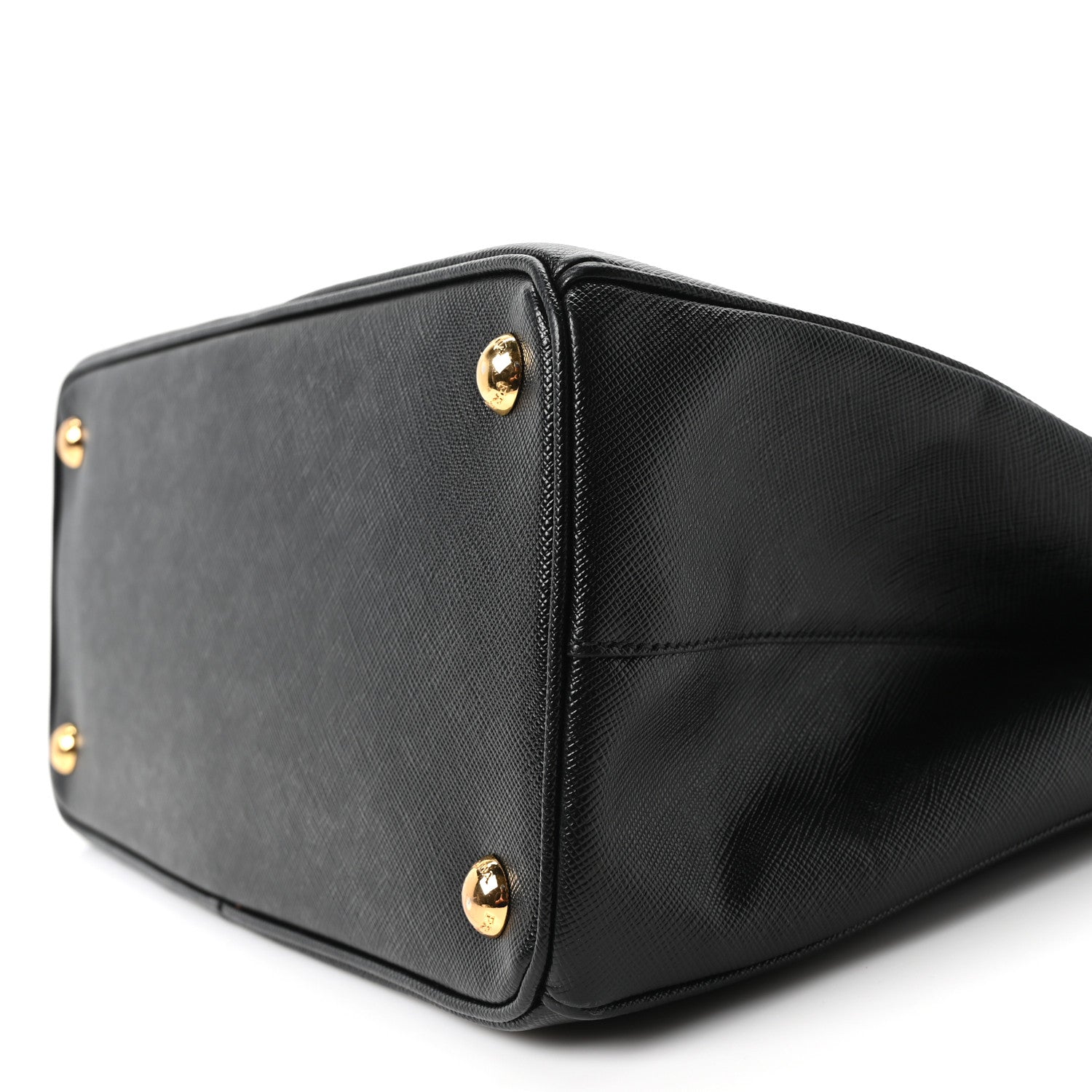 Saffiano Small Galleria Double Zip Tote Black