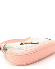 Snakeskin Ostrich Calfskin Small Jackie 1961 Hobo Pink Multicolor