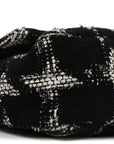 Tweed Quilted Maxi CHNL 19 Flap Black White