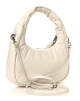 Nappa Soft Padded Mini Bag White