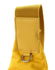 Re-Nylon Vitello Metal Triangle Logo Sling Backpack Giallo