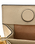 GG Supreme Monogram Flora Web Small Ophidia Chain Shoulder Bag White