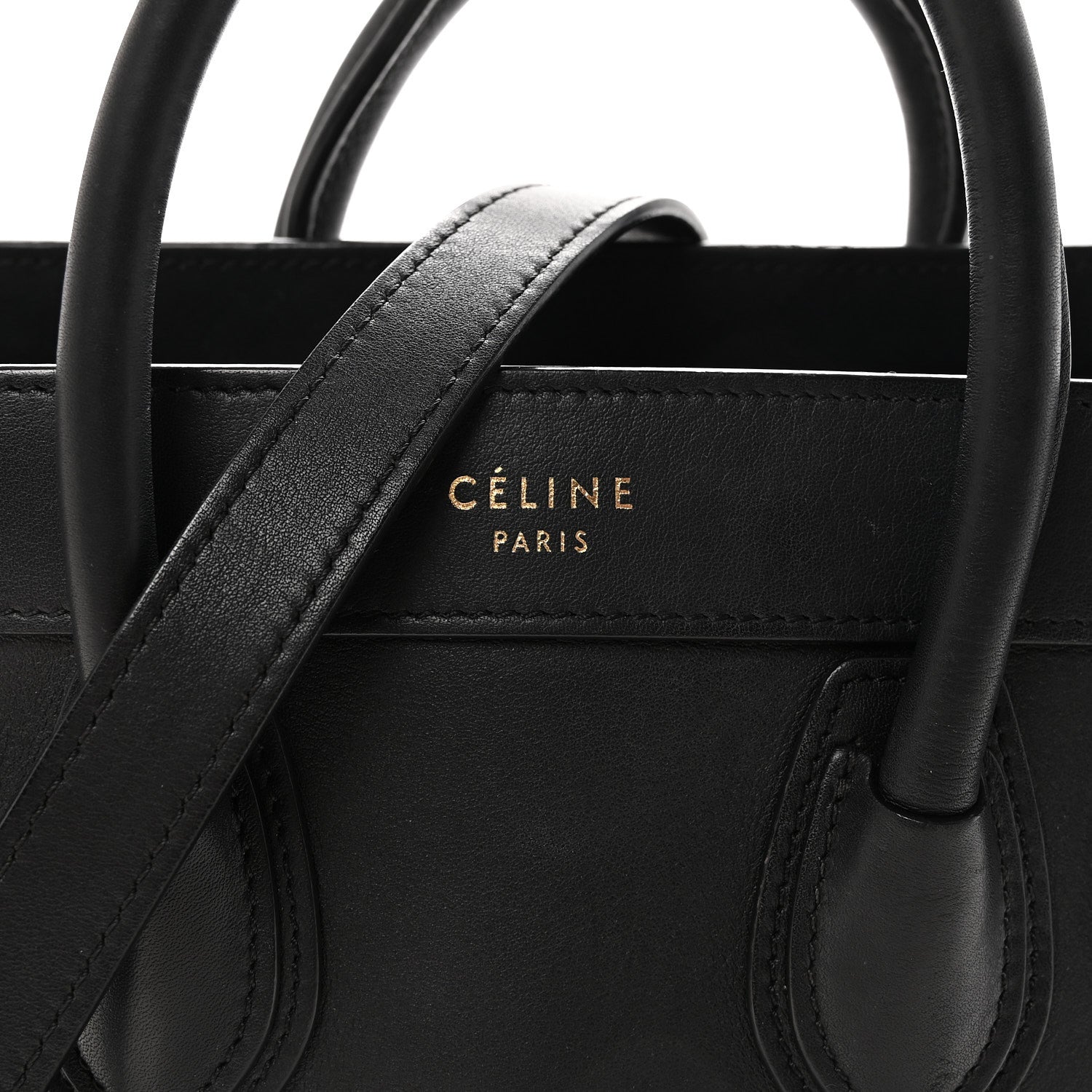 Smooth Calfskin Nano Luggage Black