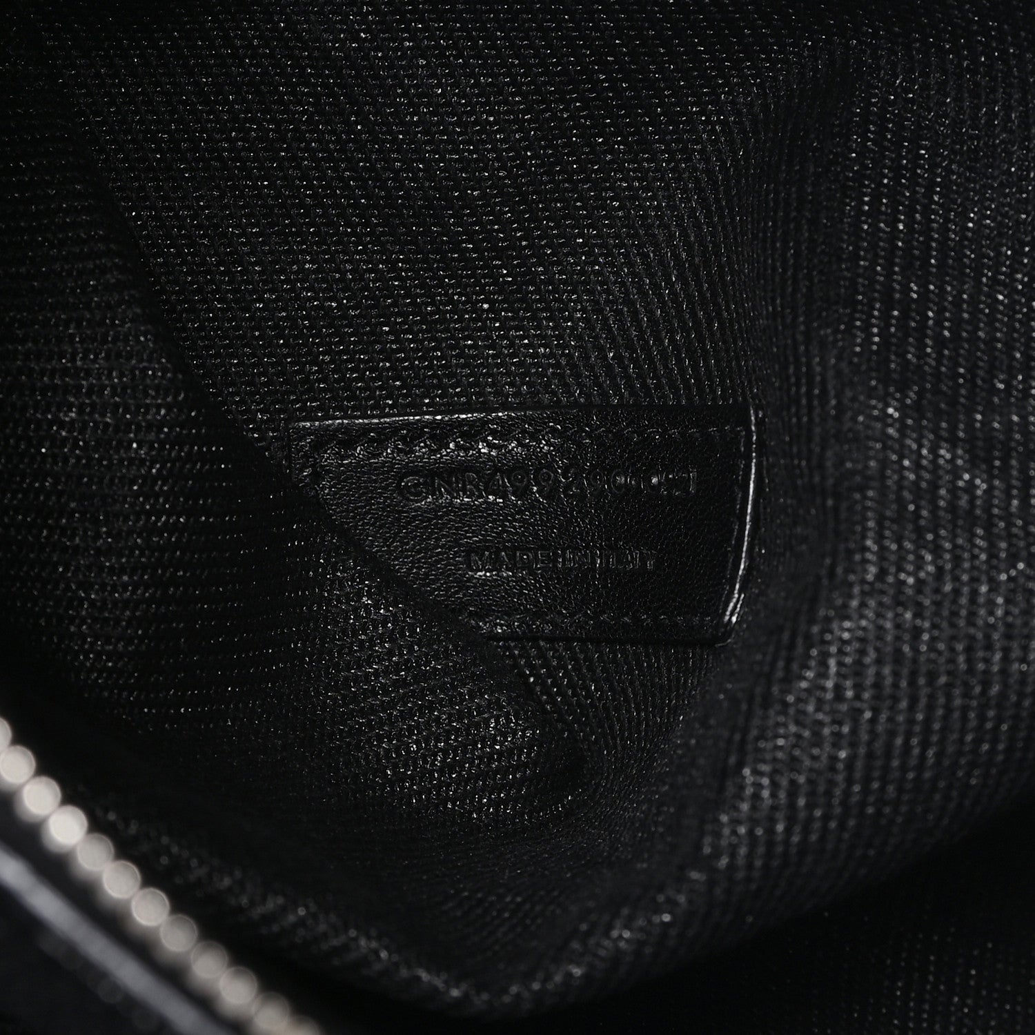 Linen Calfskin Rive Gauche Tote Black