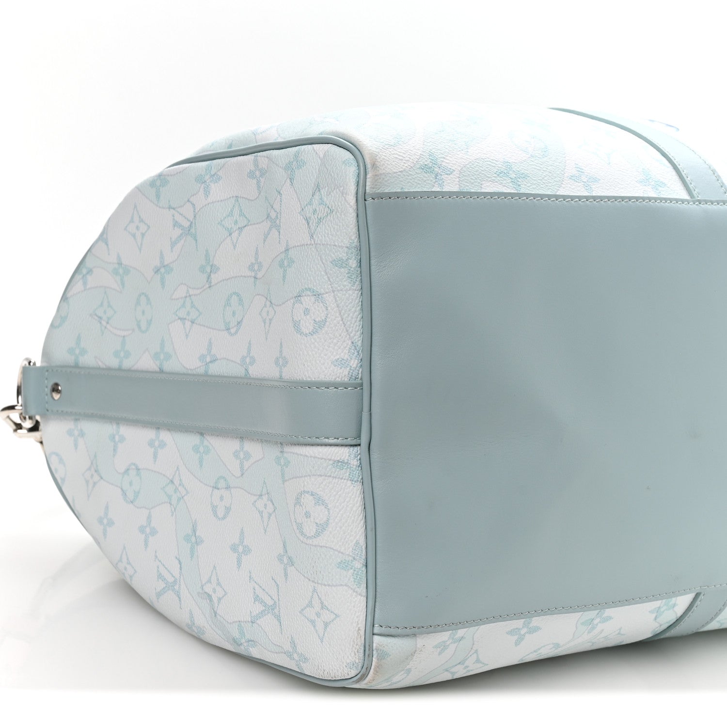 Monogram Aquagarden Keepall Bandouliere 50 Crystal Blue