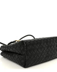 Nappa Intrecciato Small Andiamo Shoulder Bag Black