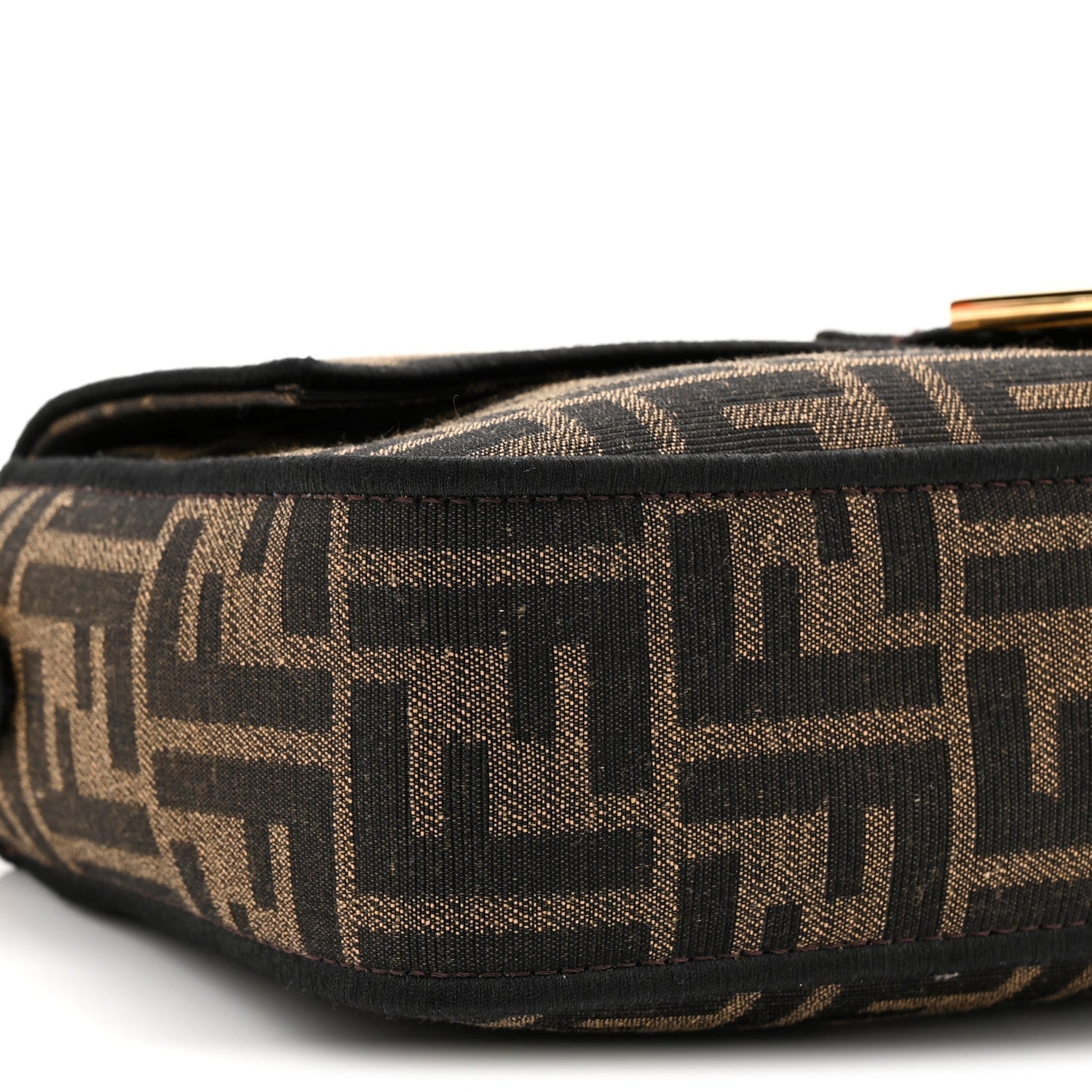 Fabric Jacquard FF 1974 Medium Baguette Tobacco Moro Black