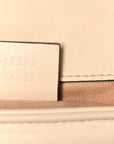 Calfskin Matelasse Mini GG Marmont Top Handle Shoulder Bag White