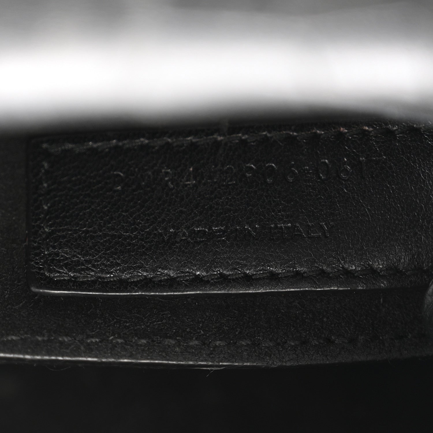 Calfskin Crocodile Embossed Medium Monogram Sunset Black