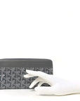 Goyardine Matignon Zip Around GM Wallet Grey