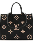 Empreinte Monogram Giant Onthego MM Black Beige