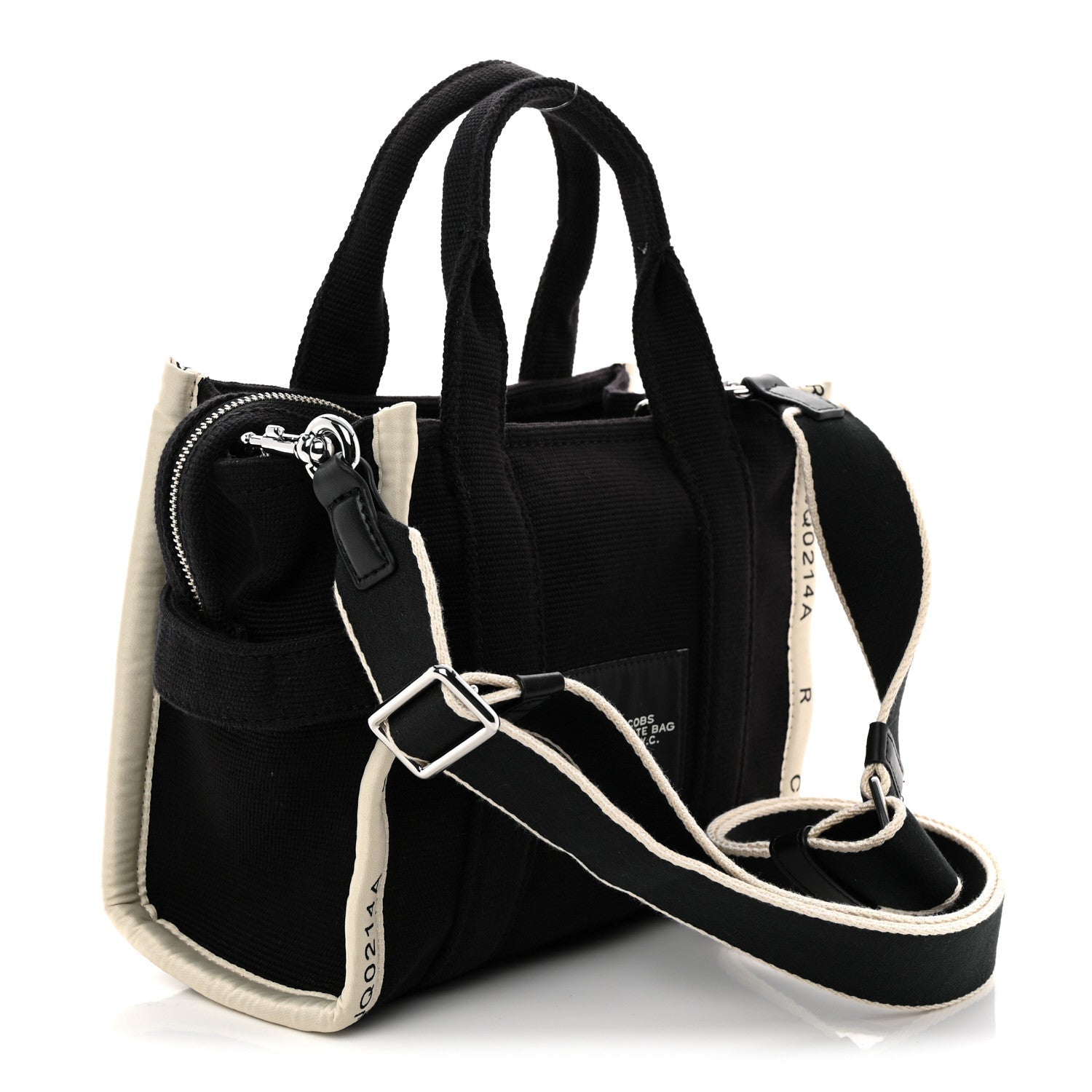 Cotton Canvas The Jacquard Tote Bag Black