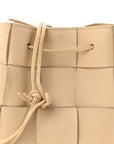 Nappa Maxi Intrecciato Small Cassette Bucket Bag Porridge