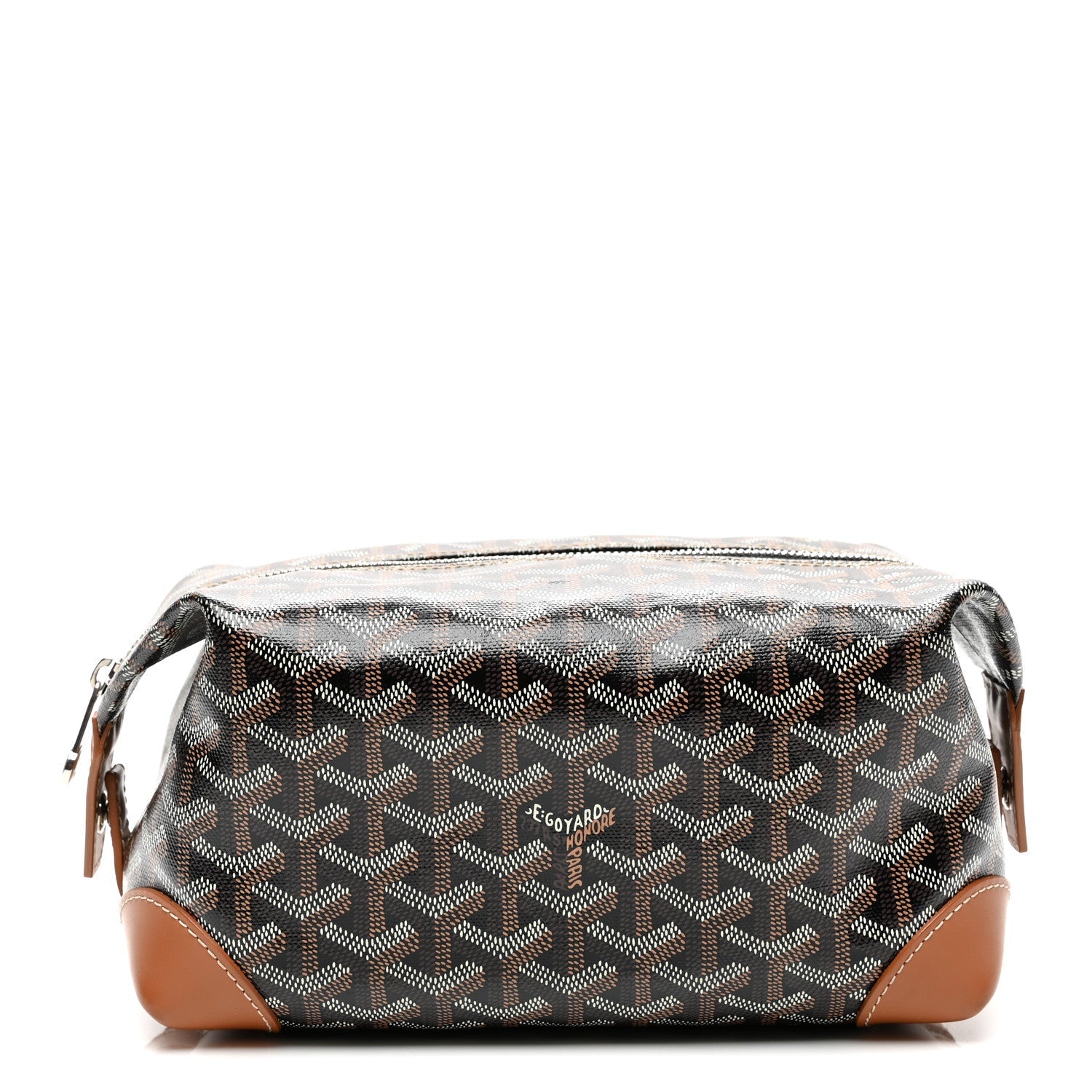 Goyardine Boeing 25 Trousse de Toilette Black Gold