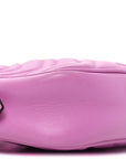 Calfskin Matelasse Mini GG Marmont Chain Shoulder Bag Candy Mousse
