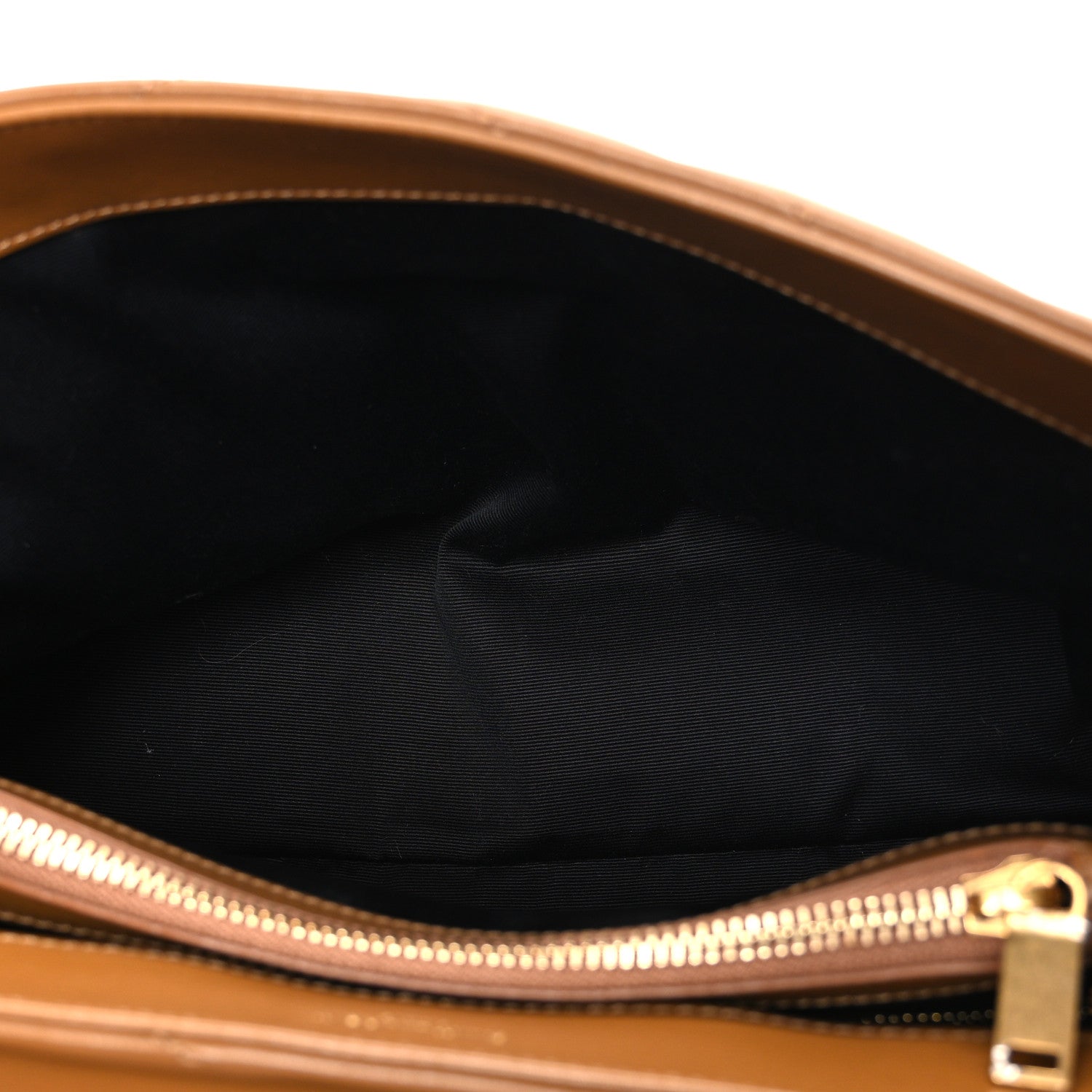 Calfskin Y Quilted Monogram Medium Loulou Chain Satchel Dark Natural