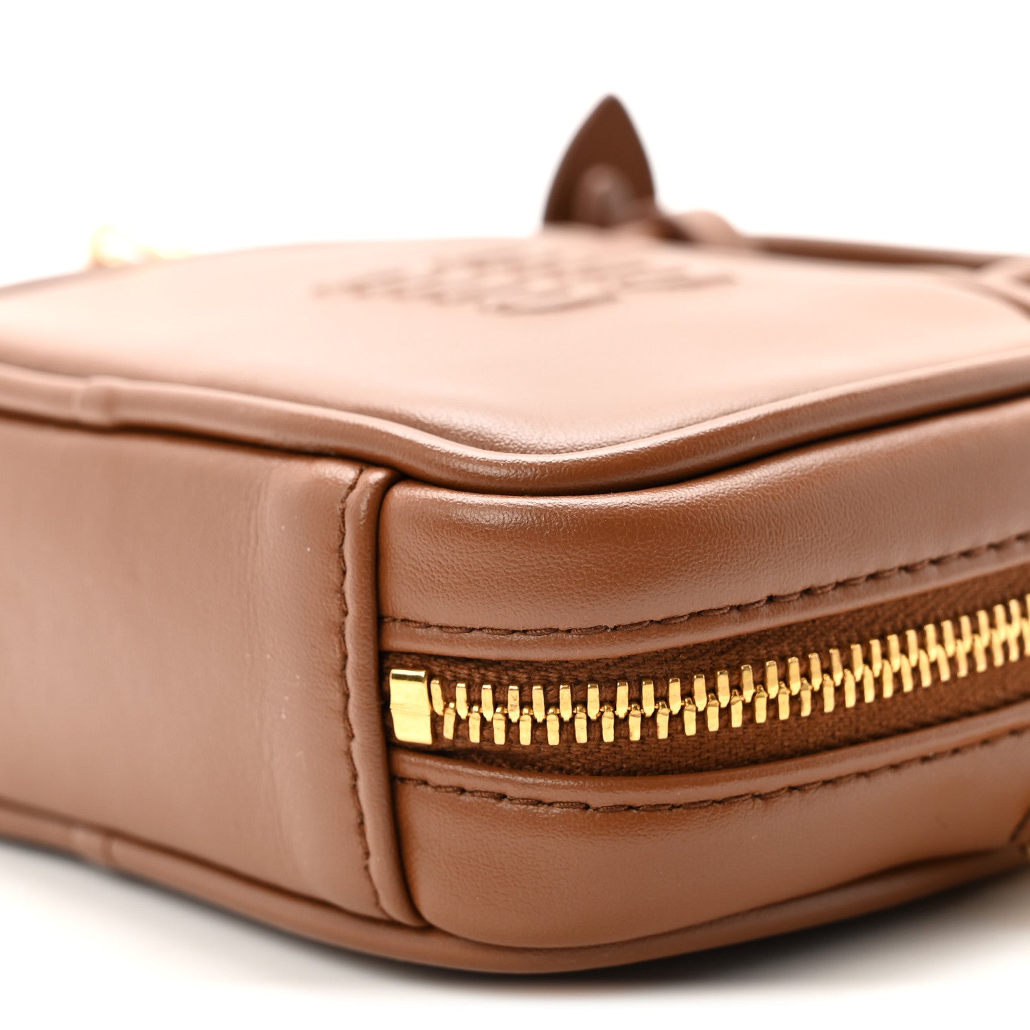 Calfskin Beau Micro Bag Cognac