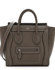 Drummed Calfskin Nano Luggage Souris