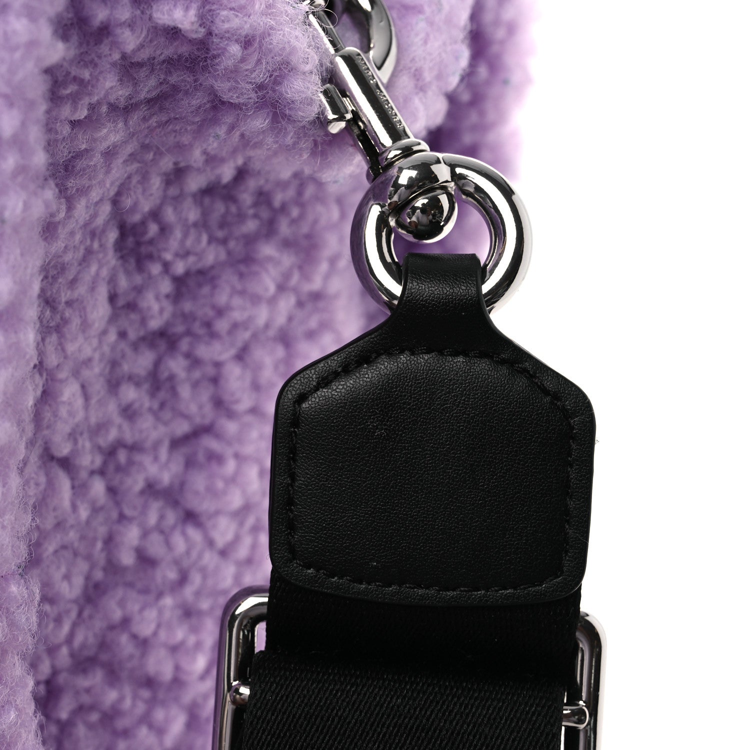 Polyester Cotton Small The Teddy Traveler Tote Bag Lilac