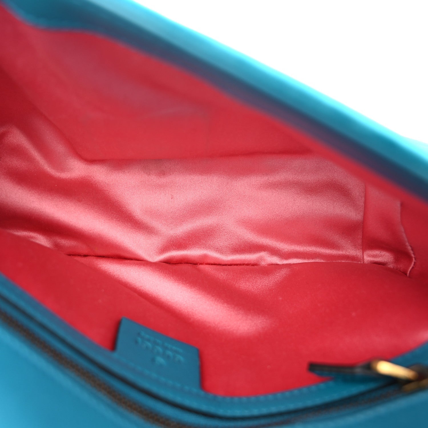 Velvet Matelasse Small GG Marmont Shoulder Bag Pavone Cyan