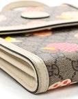 GG Supreme Monogram Les Pommes Retro Interlocking G Les Pommes Messenger Bag Beige Multicolor Mystic White