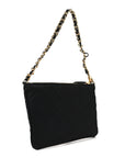 Re-Nylon Tessuto Impuntu Quilted Re-Edition 1995 Chaine Pouch Black