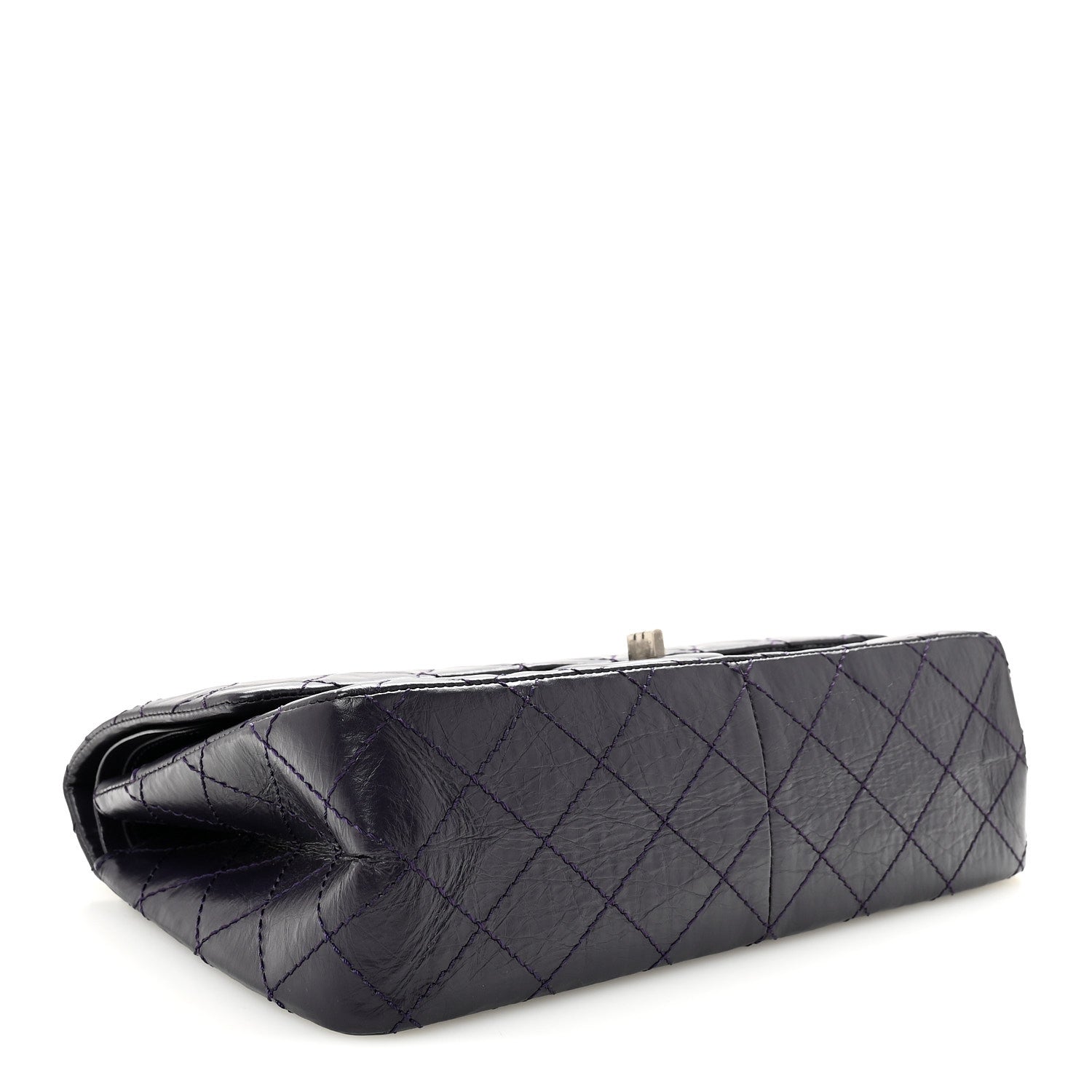 Aged Calfskin Quilted 2.55 Reissue 226 Flap Purple