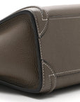 Drummed Calfskin Nano Luggage Souris