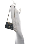 Lambskin Quilted Medium CHNL 19 Flap Black