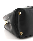 Saffiano Lux Small Galleria Double Zip Tote Black