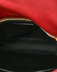 Lambskin Matelasse Monogram Medium Niki Chain Satchel Rouge Legion