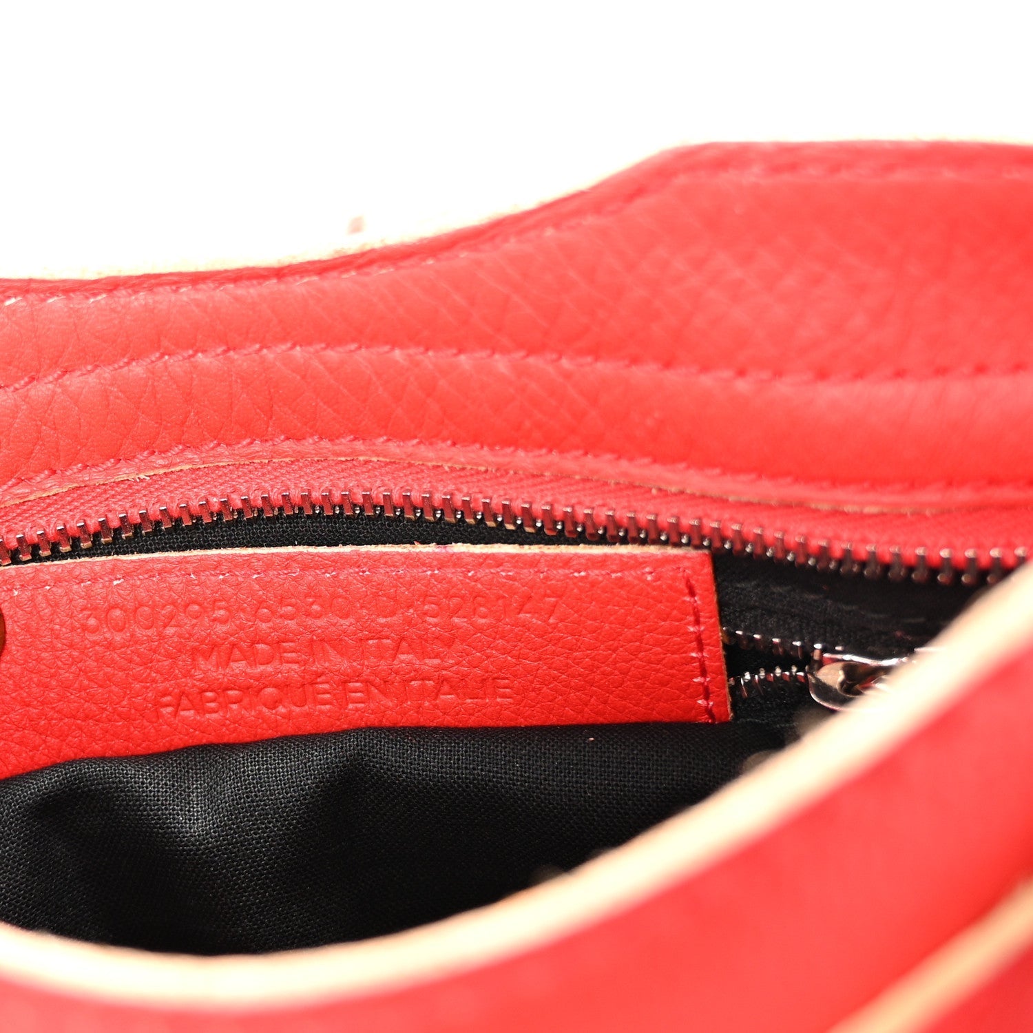 Supple Grained Calfskin Classic Silver Hardware Highlight Mini City Rouge Fraise