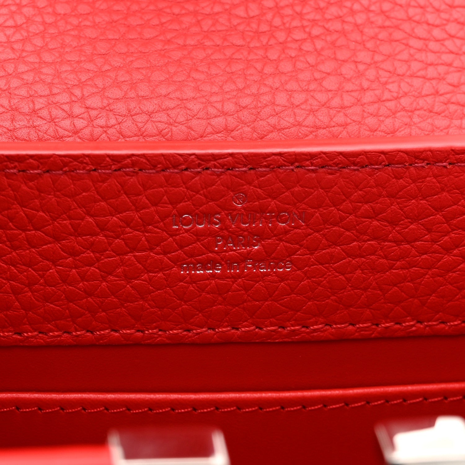 LV X YK Taurillon Capucines Mini Red White