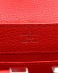 LV X YK Taurillon Capucines Mini Red White