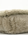 Shearling Calfskin Medium Reversible Monogram Kate Satchel Grey