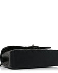 Caviar Quilted Small Double Flap Black