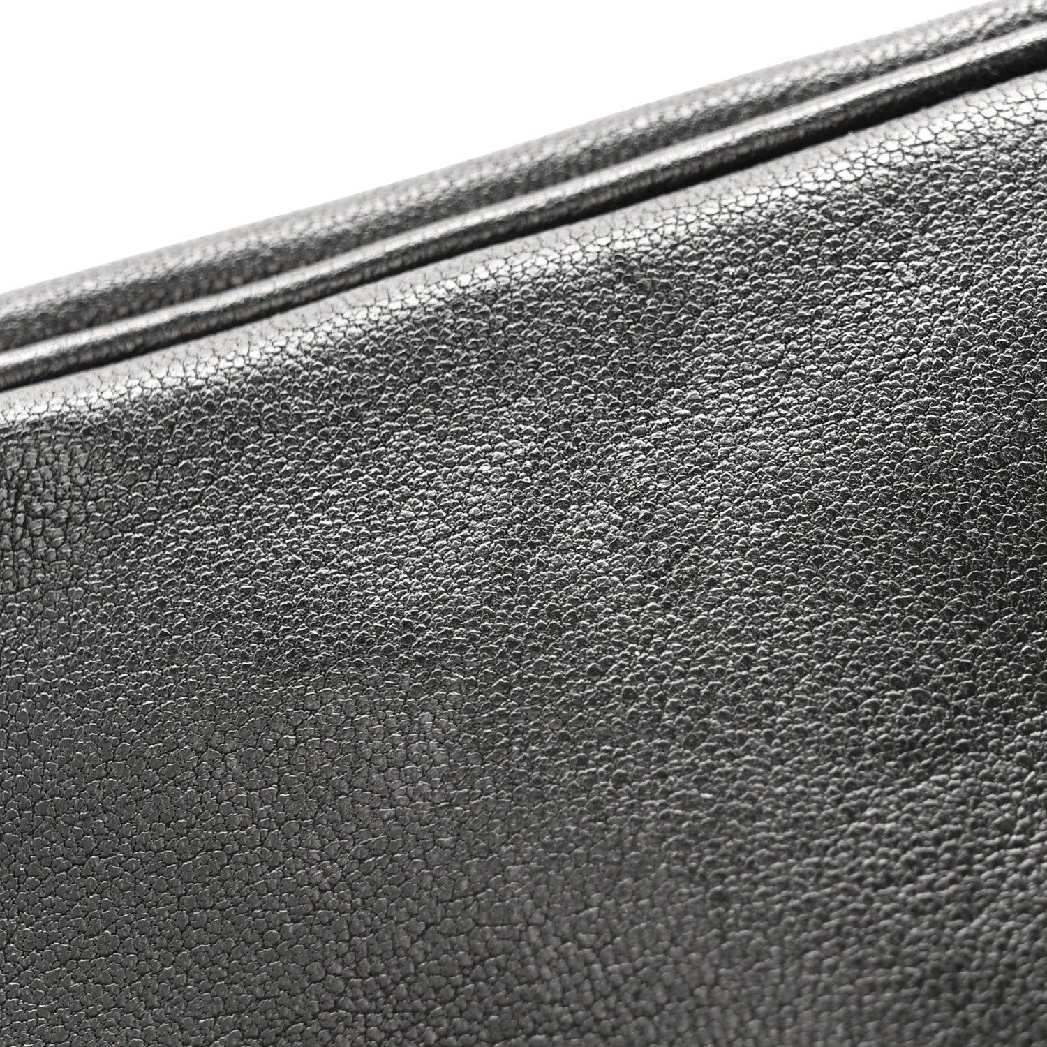 Lambskin Tag Bowling Bag Black