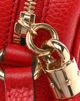 Pebbled Calfskin Small Soho Disco Bag Tabasco Red