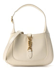 Boarded Dyana Lux Calfskin Small Jackie 1961 Hobo Mystic White