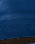 Nappa Intrecciato Small Chain Crossbody Blue