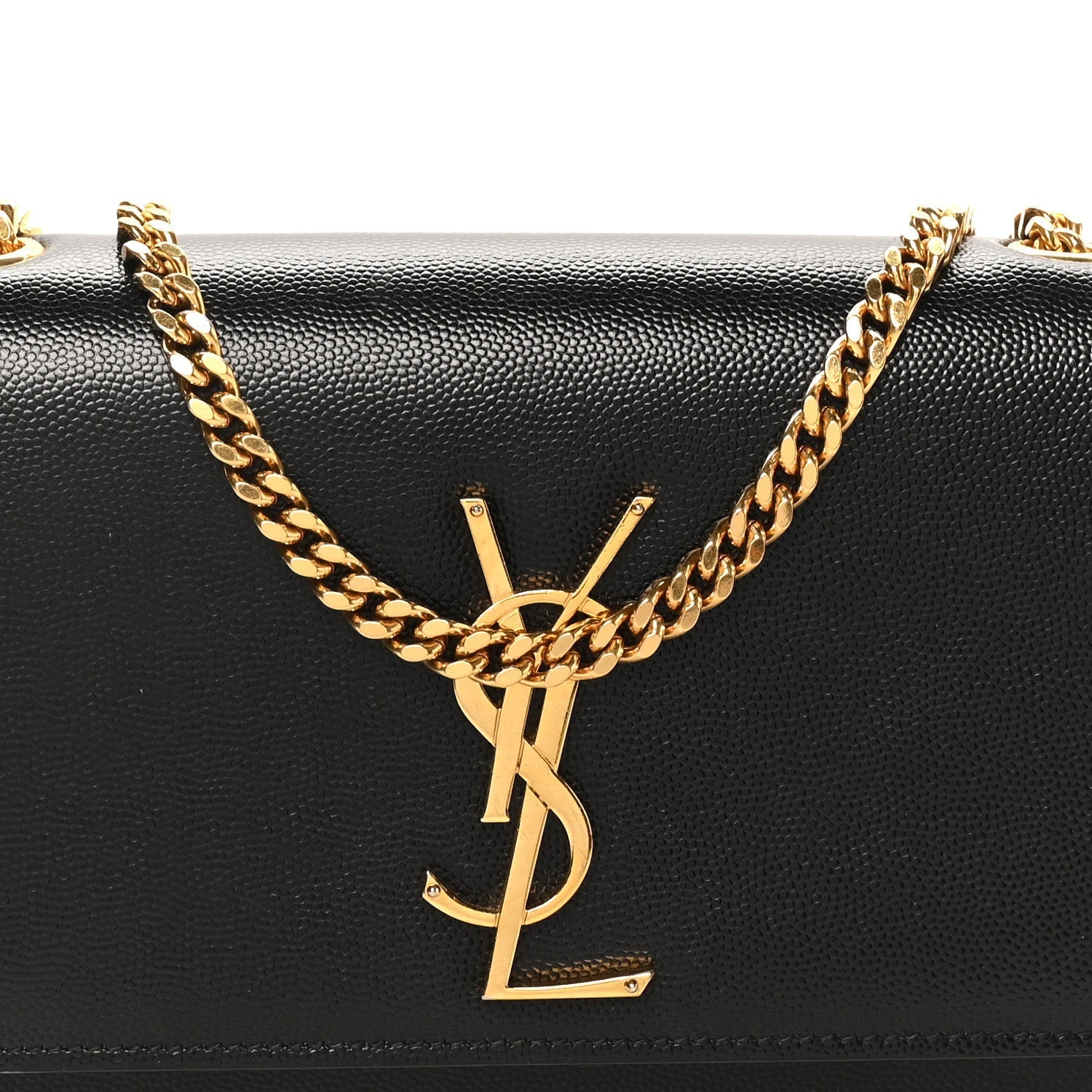Grain De Poudre Small Monogram Kate Satchel Black