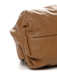 Smooth Butter Calf The Pouch Oversized Clutch Cammello