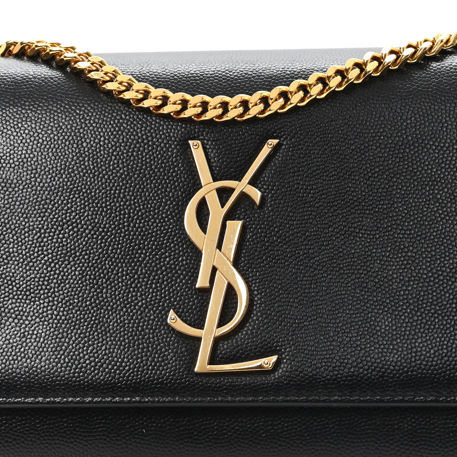 Grain De Poudre Small Monogram Kate Satchel Black