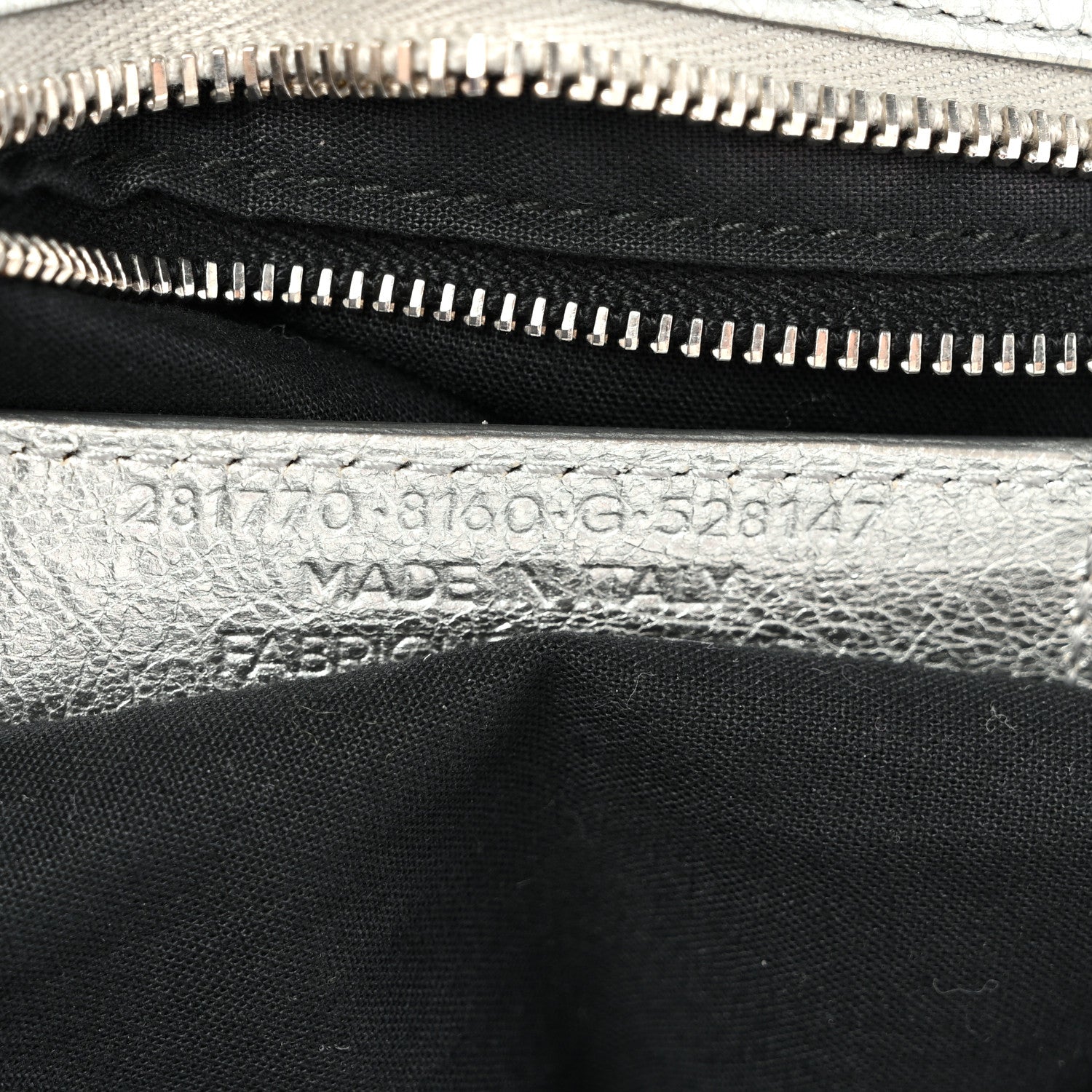 Metallic Agneau Giant 12 Silver Hardware City Gris Aluminum