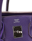 Taurillon Clemence Birkin 35 Iris
