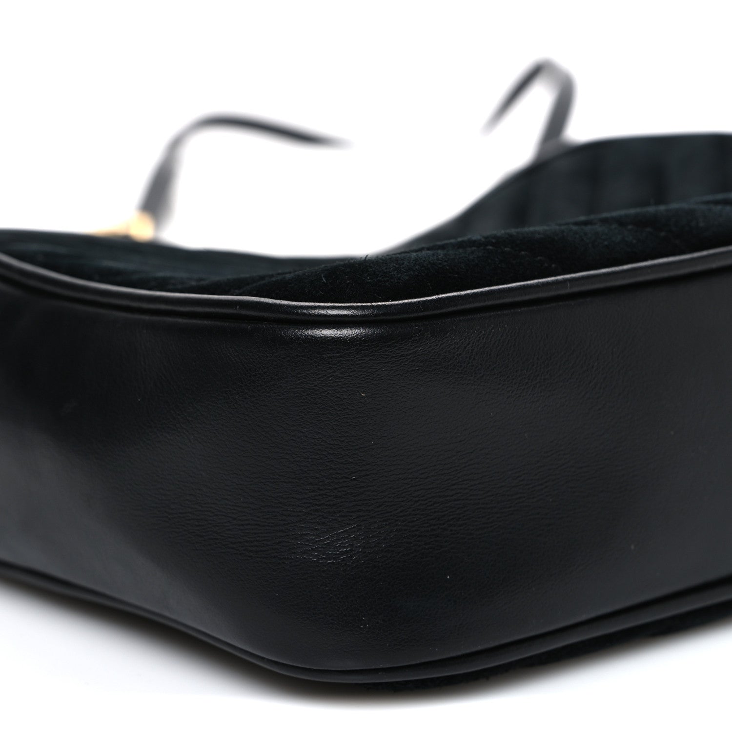 Suede Calfskin Monogram Lou Camera Bag Black