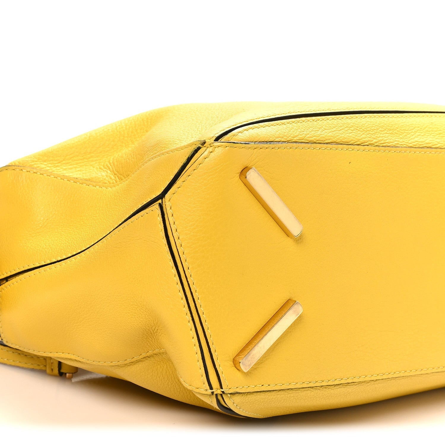 Calfskin Small Puzzle Bag Yellow