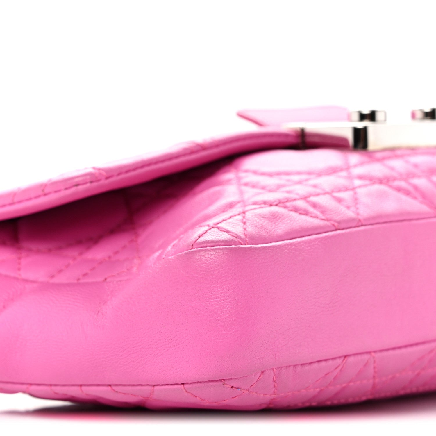 Lambskin Cannage Miss D1OR Promenade Pouch Fuchsia